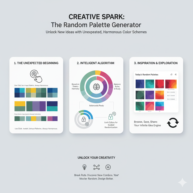 Dice showing different colors, symbolizing randomness